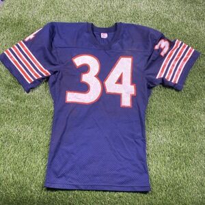 VTG Walter Peyton Chicago Bears Rawlings Jersey Adult Small Made In USA Blue #34